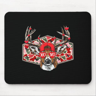 Camo Xoxo Valentine Buck Deer Hunting Season Famil Mouse Pad