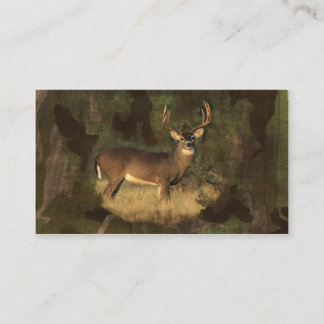 Camoflage Grunge Big Buck- Business Card