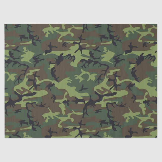 CAMOFLAGE HUNTING PATTERN TISSUE PAPER (Front)