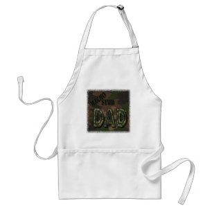 CAMOFLAUGE MACHO STUD DAD! MANLY GIFT STANDARD APRON