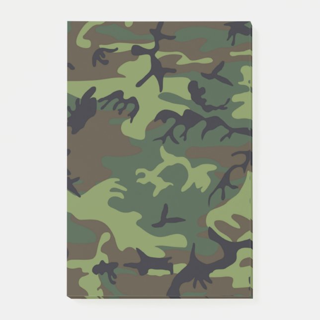 CAMOFLAUGE PATTERN POST-IT NOTES (Front)