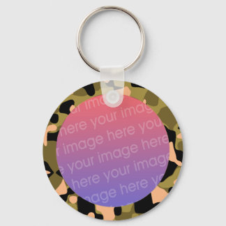 camoflauge photo frame keychain