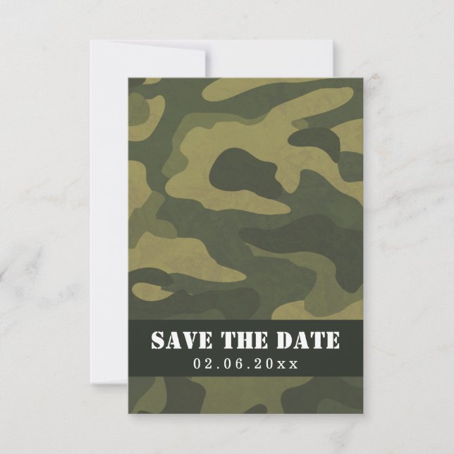 Camoflauge Save The Date (Front)
