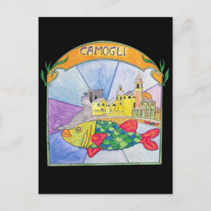 Camogli Fish Postcard