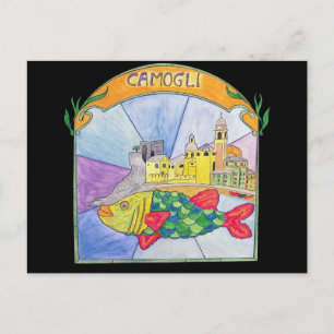 Camogli Fish Postcard