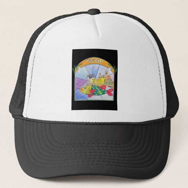 Camogli Fish Trucker Hat (Front)