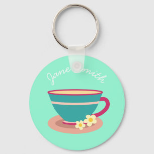 Camomile tea for tea lovers keychain