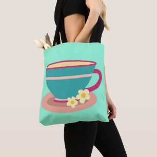 Camomile tea for tea lovers tote bag