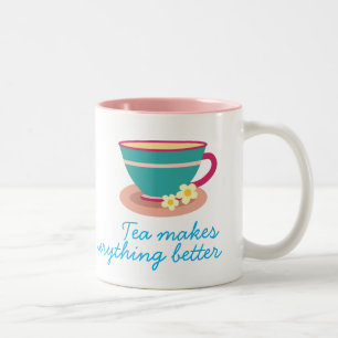 Camomile tea for tea lovers Two-Tone coffee mug