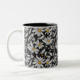 Camomilles en floraison - Modèle floral 1 - Mug de