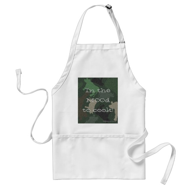 CaMOOflage Cow Collage in Green Standard Apron (Front)