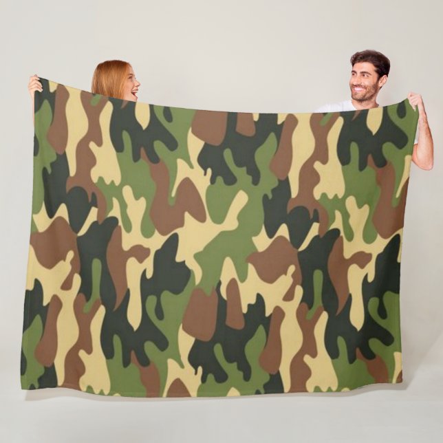 Camouflage 1 60x80 Fleece Blanket (In Situ)