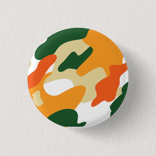camouflage 1 inch round button (Front)