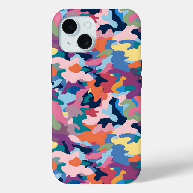 Camouflage Abstract Colours Case-Mate iPhone Case (Back)