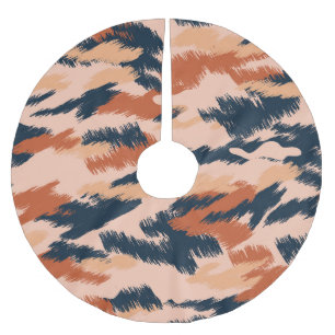 Camouflage Abstract: Vintage Seamless Wallpaper. Brushed Polyester Tree Skirt