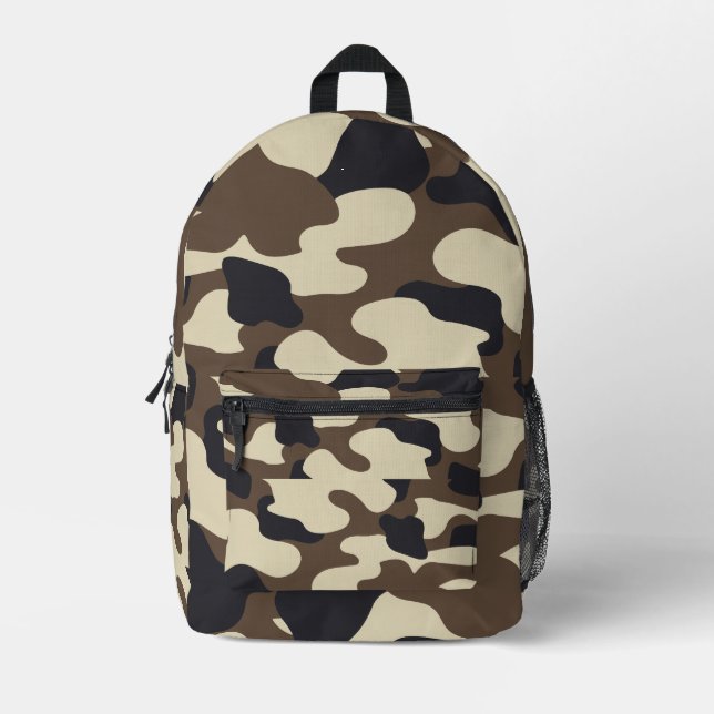 Camouflage Accessories Printed Backpack (Front)