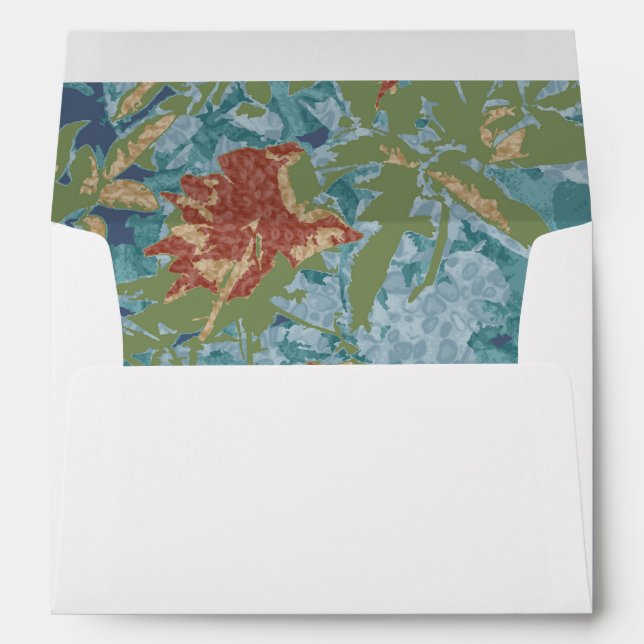 Camouflage and flowers envelope (Back (Bottom))