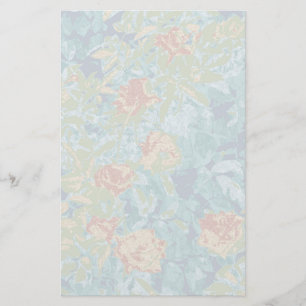 Camouflage and flowers stationery