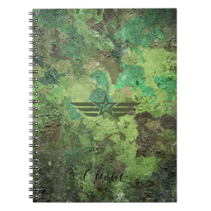 Camouflage Aviation Emblem Notebook – Military