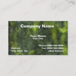 Camouflage Background Business Card