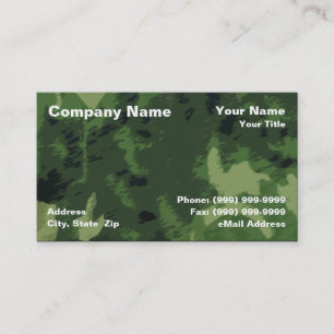Camouflage Background Business Card