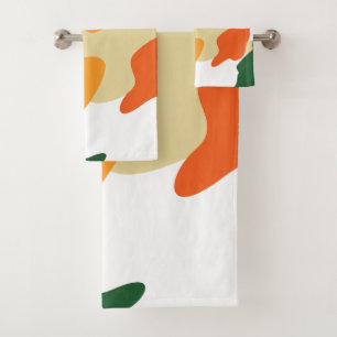 camouflage bath towel set