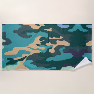 Camouflage Beach Towel