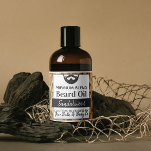 🧔‍♂️ Camouflage Beard Oil Labels With Ingredients