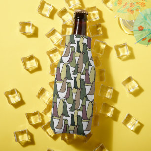 Camouflage Birds  Bottle Cooler