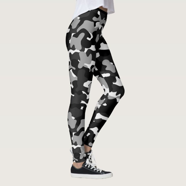 camouflage black leggings (Right)