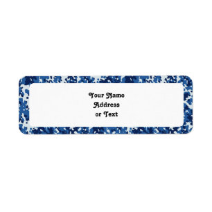 Camouflage bleu ciel numérique - avec blanc