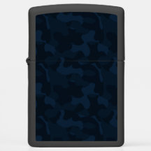 Camouflage Bleu Foncé Abstrait