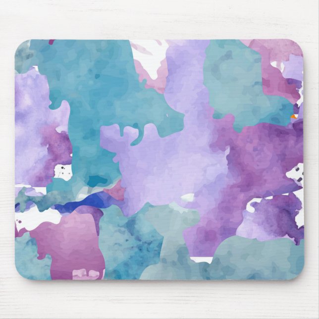 Camouflage Blue  Mouse Pad (Front)