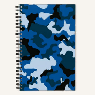 camouflage blue pattern Notebook