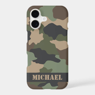 Camouflage Bois Camo Militaire Kaki Brun Noir