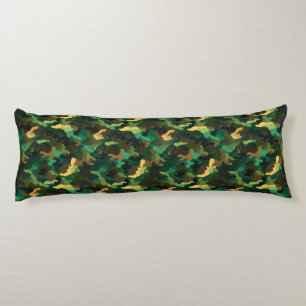 Camouflage Botanical Bedroom Decor Cottagecore Dec Body Pillow
