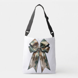 Camouflage Bow Design - Stylish Military-Inspired Crossbody Bag