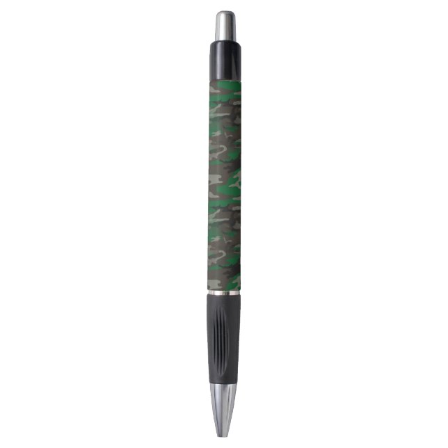 Camouflage Brown Green Grey Pattern Pen (Front Vertical)