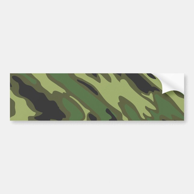Camouflage Bumper Sticker (Front)