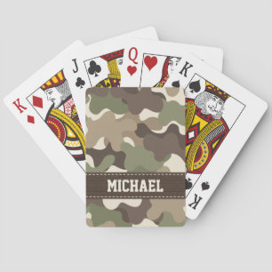 Camouflage Camo Bicycle® Playing Cards