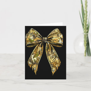 Camouflage Camo Bow Hunting Girl  Card
