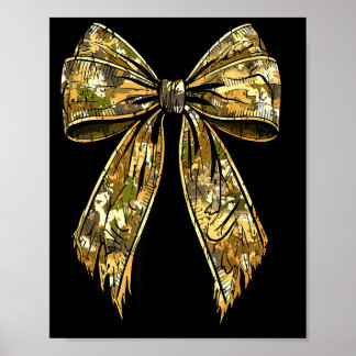 Camouflage Camo Bow Hunting Girl  Poster
