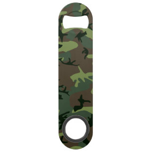 Camouflage Camo Green Brown Pattern Bar Key