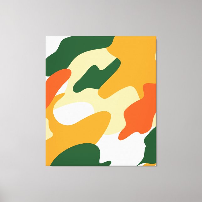 camouflage canvas print (Front)