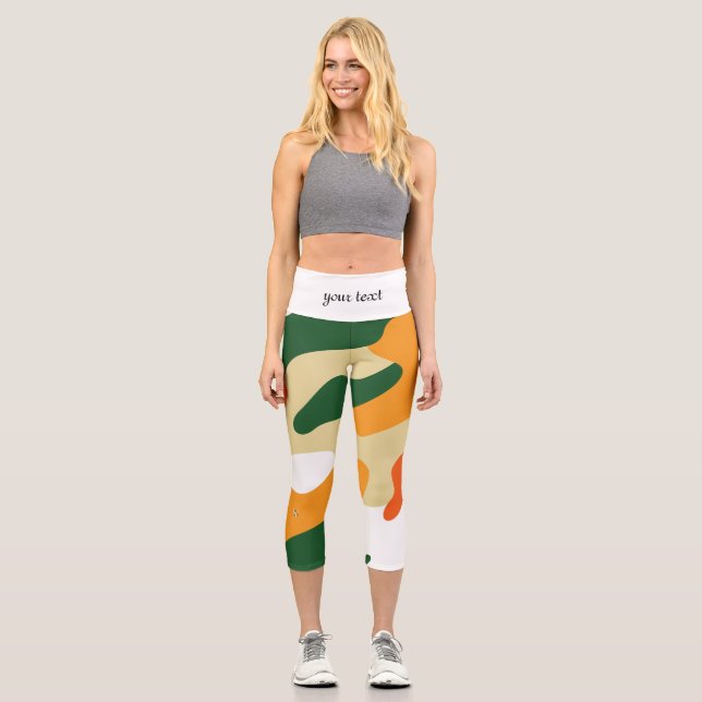 camouflage capri leggings (Front)