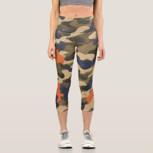 CAMOUFLAGE CAPRI LEGGINGS