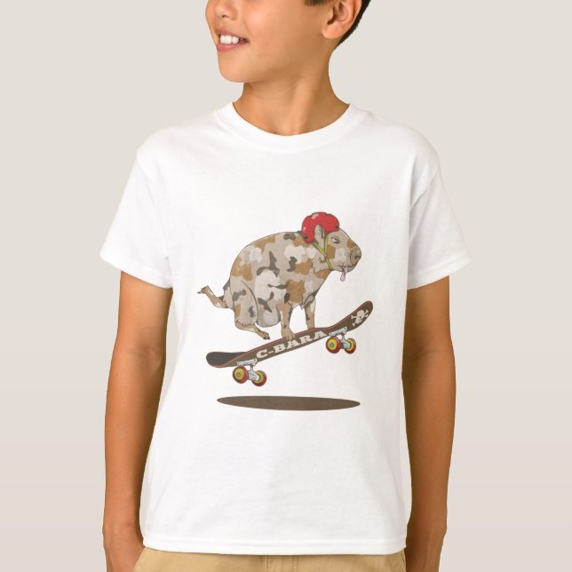 Camouflage Capybara T-Shirt (Front)