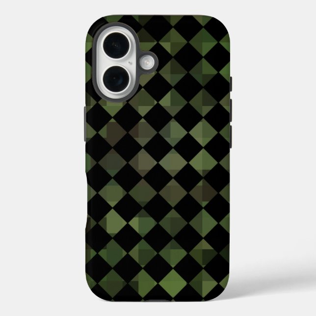 camouflage chequered pattern Case-Mate iPhone case (Back)
