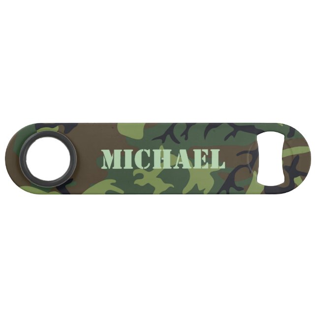 Camouflage classique Motif vert personnalisé (Devant (Horizontal))