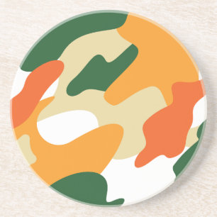 camouflage coaster
